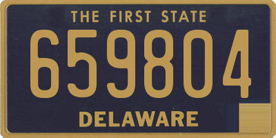 DE license plate 659804