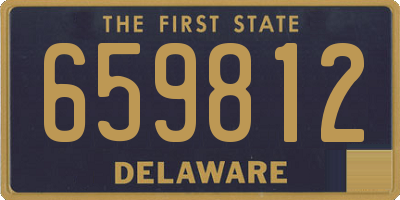 DE license plate 659812