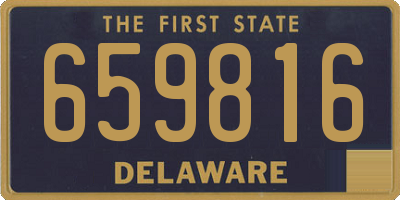DE license plate 659816