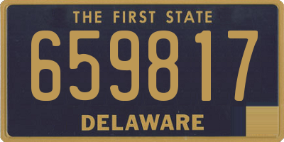 DE license plate 659817