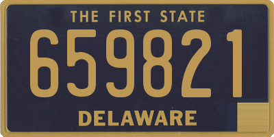 DE license plate 659821