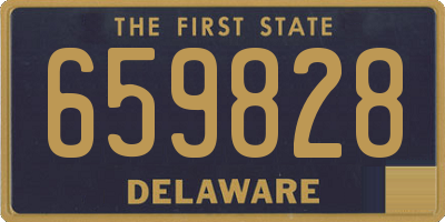 DE license plate 659828