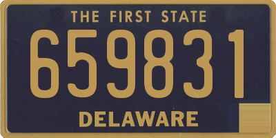 DE license plate 659831