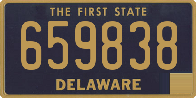 DE license plate 659838