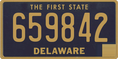 DE license plate 659842