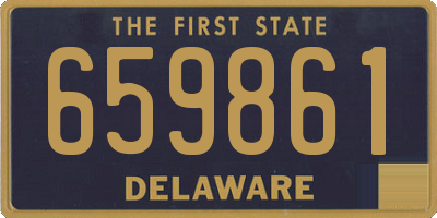 DE license plate 659861