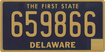 DE license plate 659866