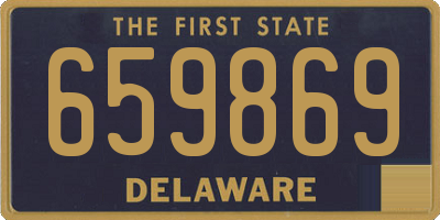 DE license plate 659869