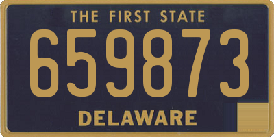 DE license plate 659873