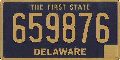 DE license plate 659876