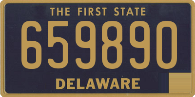 DE license plate 659890