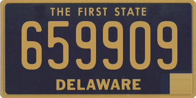 DE license plate 659909