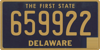 DE license plate 659922