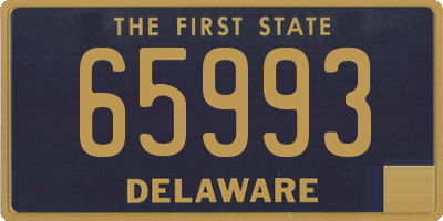 DE license plate 65993