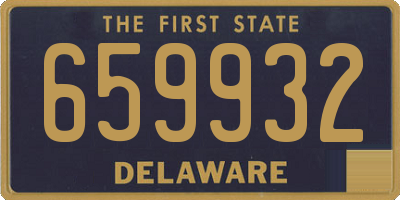 DE license plate 659932