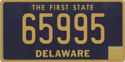 DE license plate 65995