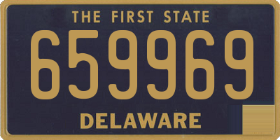 DE license plate 659969