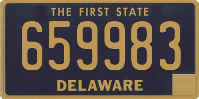 DE license plate 659983