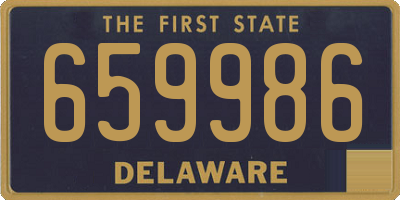 DE license plate 659986