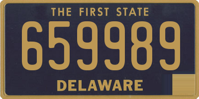 DE license plate 659989