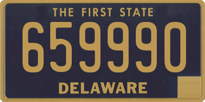 DE license plate 659990