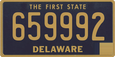 DE license plate 659992