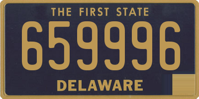 DE license plate 659996