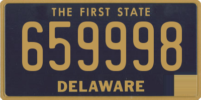 DE license plate 659998