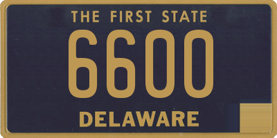 DE license plate 6600
