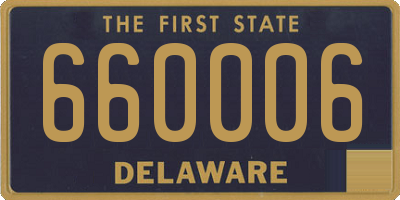 DE license plate 660006