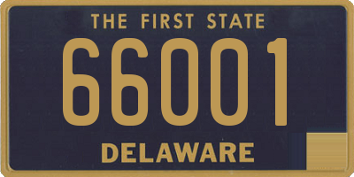 DE license plate 66001