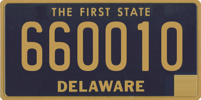 DE license plate 660010