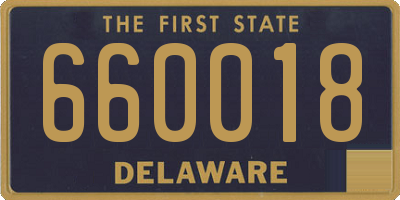 DE license plate 660018
