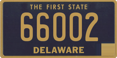 DE license plate 66002