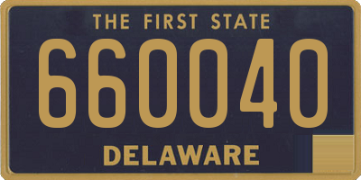 DE license plate 660040