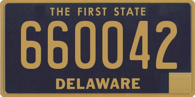 DE license plate 660042