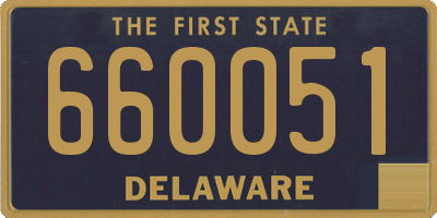 DE license plate 660051
