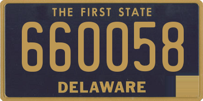 DE license plate 660058