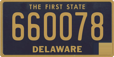 DE license plate 660078