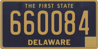DE license plate 660084