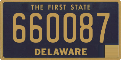 DE license plate 660087