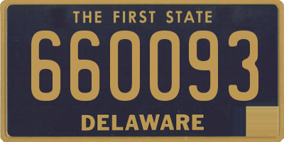 DE license plate 660093