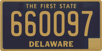DE license plate 660097
