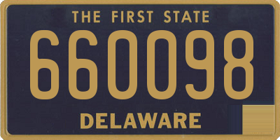 DE license plate 660098