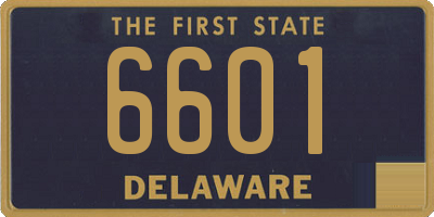 DE license plate 6601