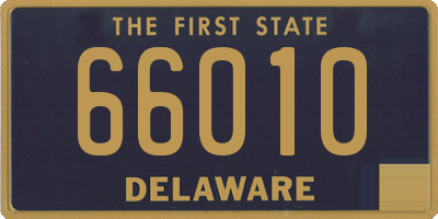 DE license plate 66010