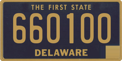 DE license plate 660100