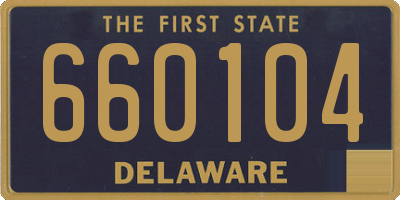 DE license plate 660104
