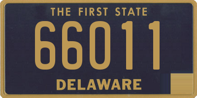 DE license plate 66011