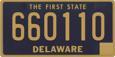 DE license plate 660110